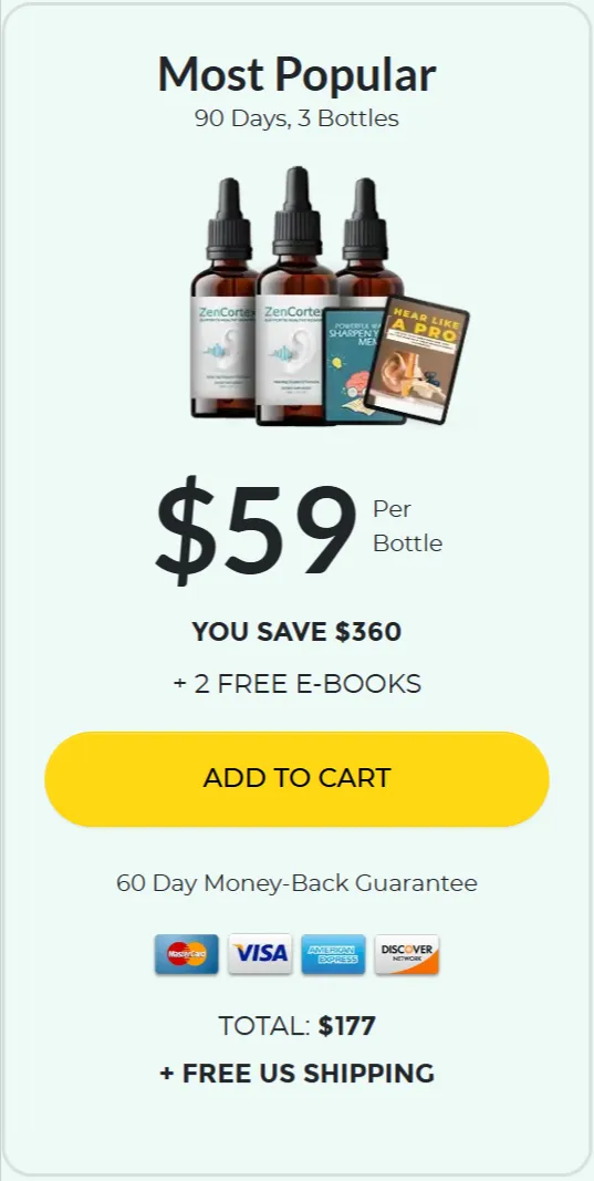 ZenCortex price 3 bottle